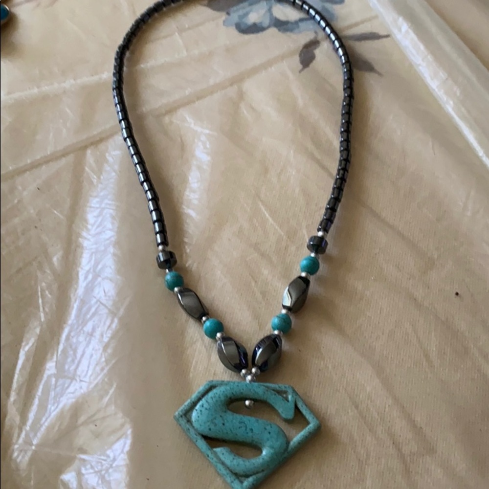 Turquoise & Hematite Necklace